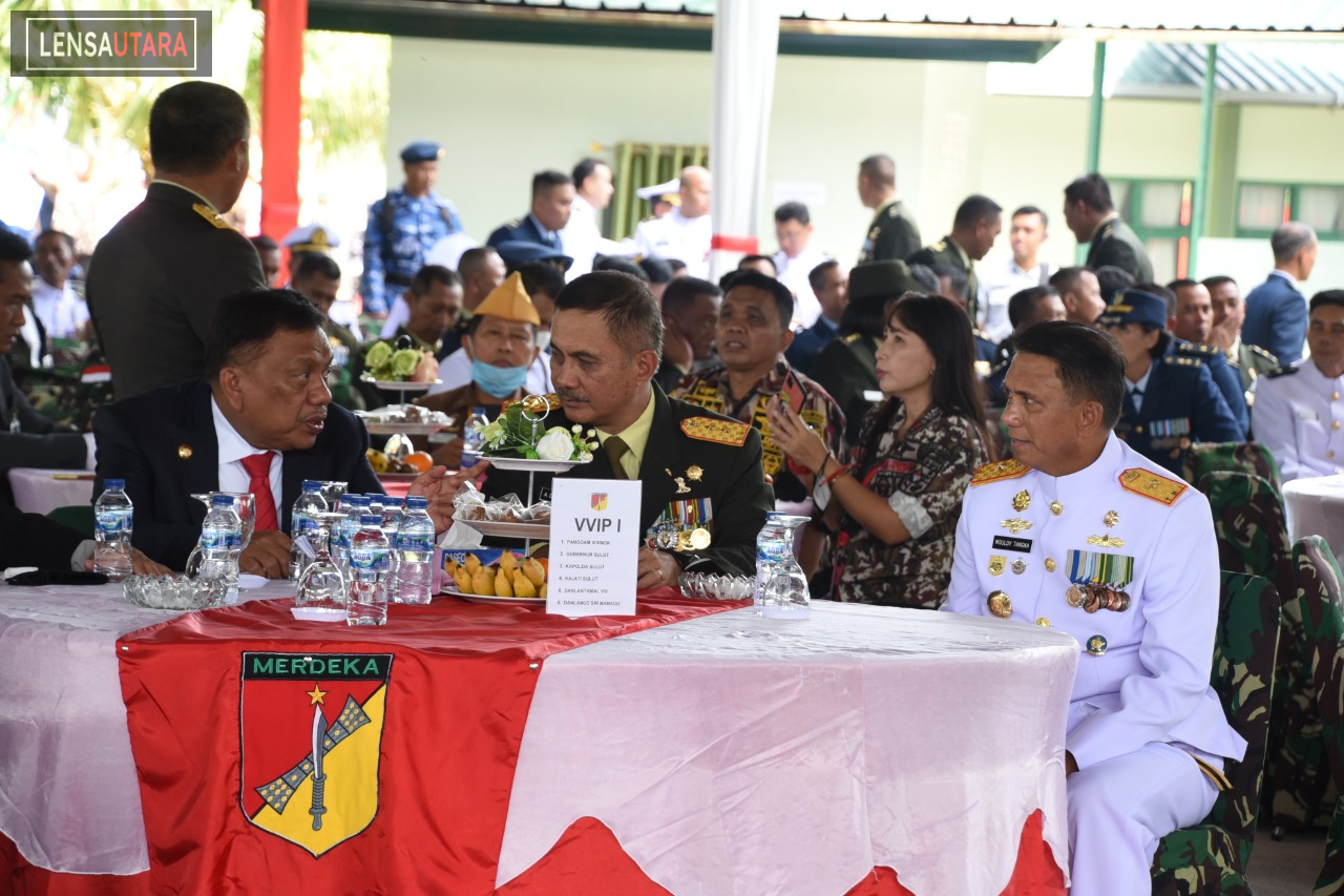 Danlantamal VIII Hadiri Upacara Peringatan HUT ke-77 TNI