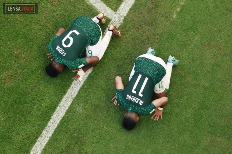 Ciptakan Kejutan Besar Piala Dunia, Saudi Tumbangkan Argentina 2-1