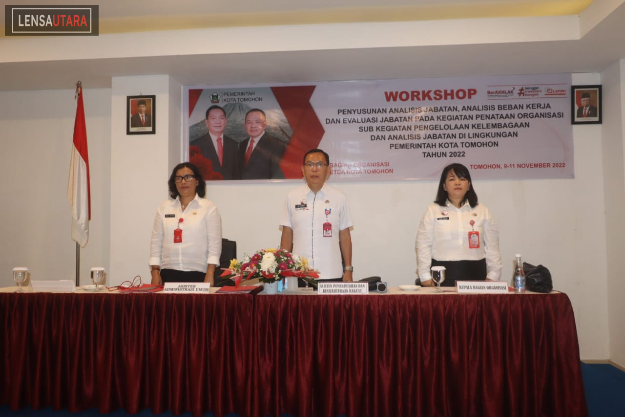 Pemkot Tomohon Gelar Workshop Penyusunan Analisis Jabatan