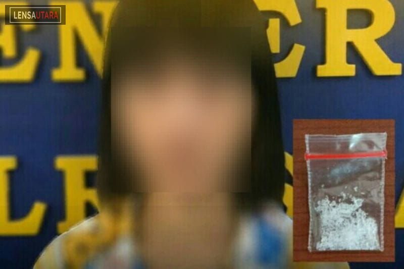 Perempuan Diduga Pengedar Sabu, Ditangkap Satresnarkoba Polresta Manado