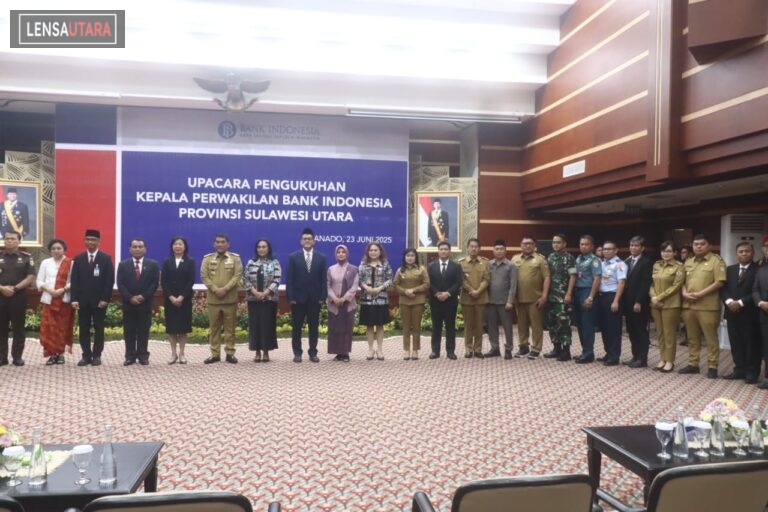 Kepala Perwakilan BI Sulut Joko Supratikto Dikukuhkan, Wakil Walikota Tomohon Ikut Hadir