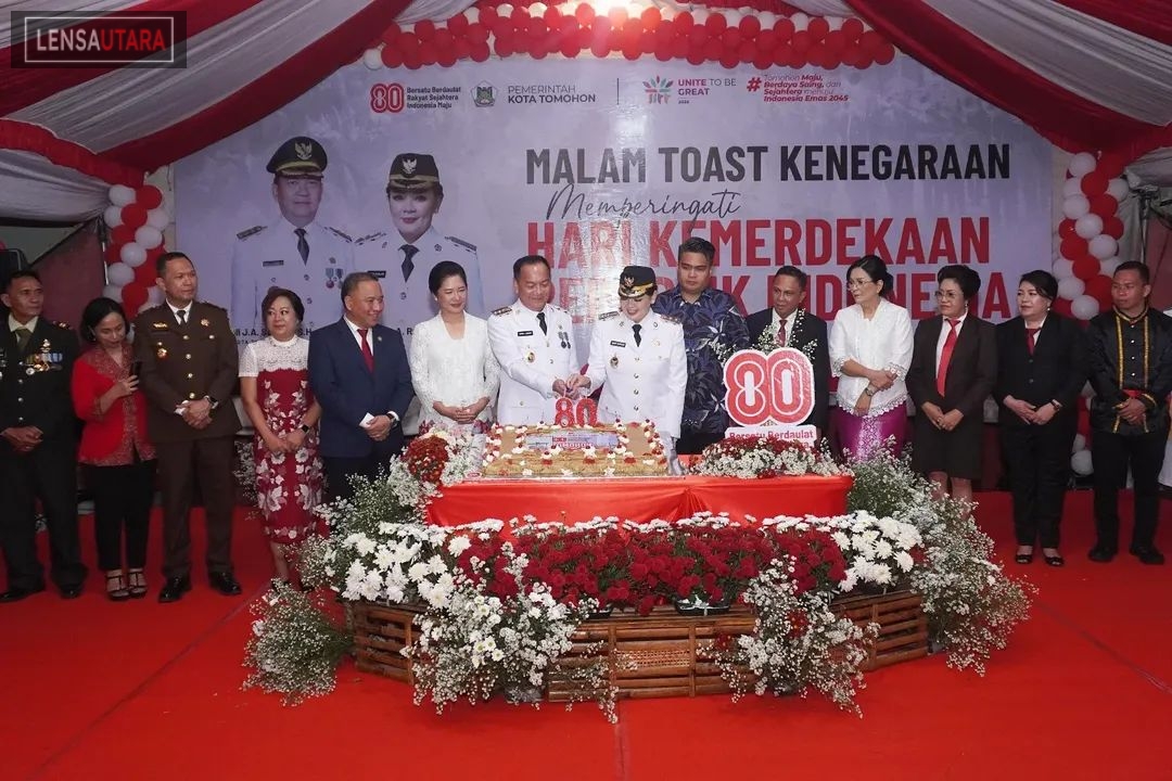 Menutup Rangkaian HUT Kemerdekaan RI ke-80, Pemkot Tomohon Gelar Toast Kenegaraan