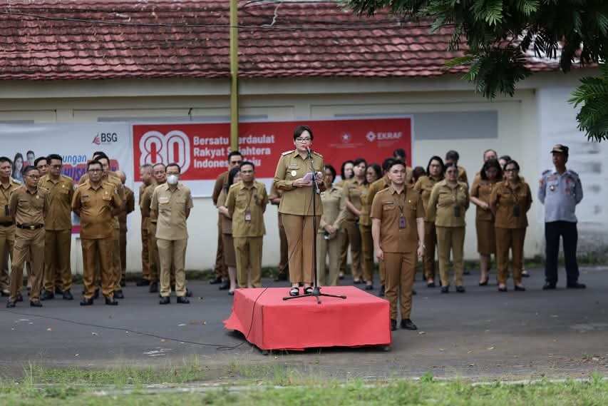 Pimpin Apel Kerja, Wawali Tomohon Sampaikan Imbauan Terkait Situasi Nasional