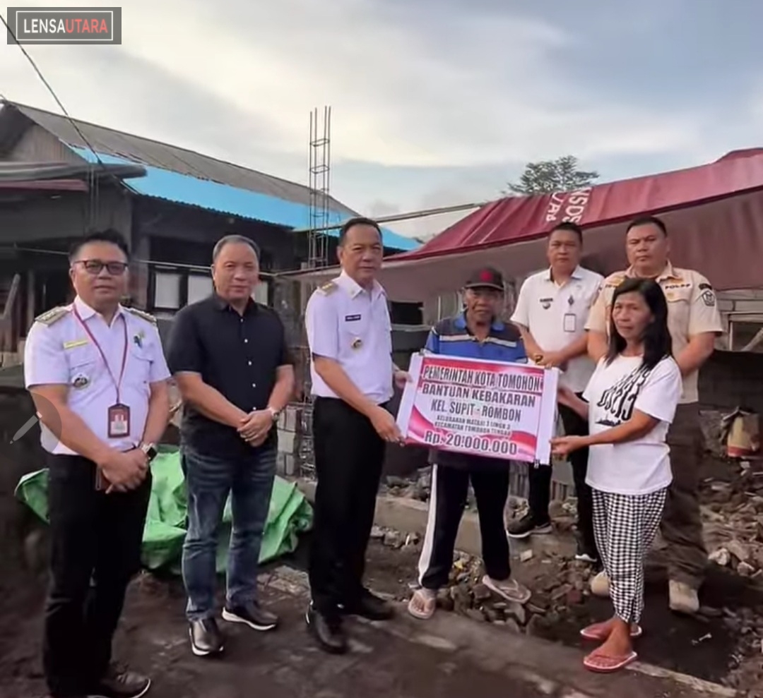 Caroll Senduk Serahkan Bantuan Bagi Korban Kebakaran di Tiga Kelurahan