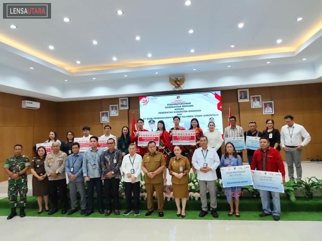 Dukung Penuh UMKM Lokal, Bank SulutGo dan Pemkab Minahasa Launching KUR “Bohusami”