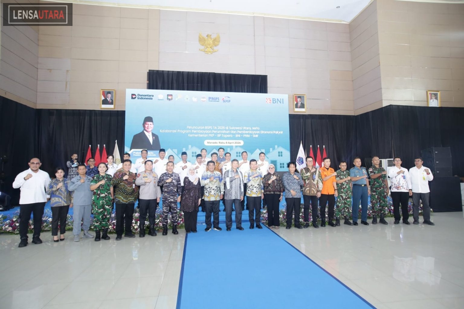 Bantuan Stimulan Perumahan Swadaya di Sulut Diluncurkan, Caroll-Sendy Ikut Hadir