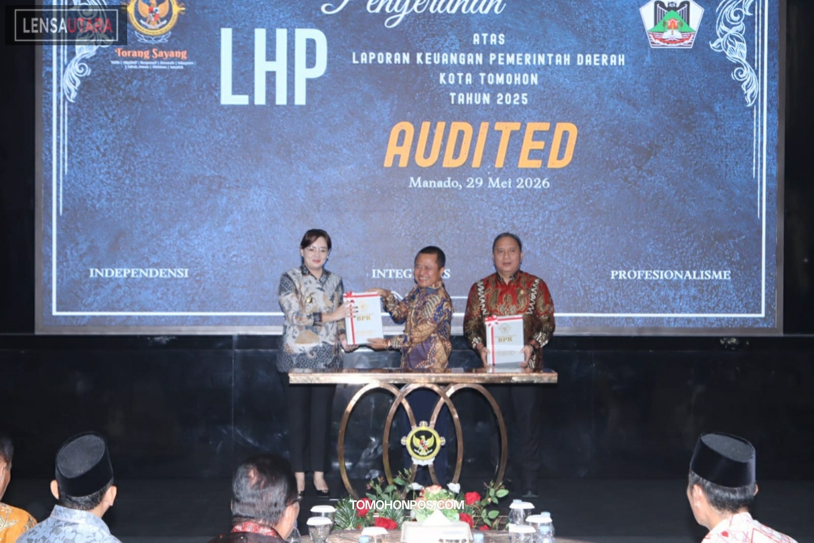 Luar Biasa, Pemkot Tomohon Raih Opini WTP Ke-13 Berturut-turut dalam Pengelolaan Keuangan