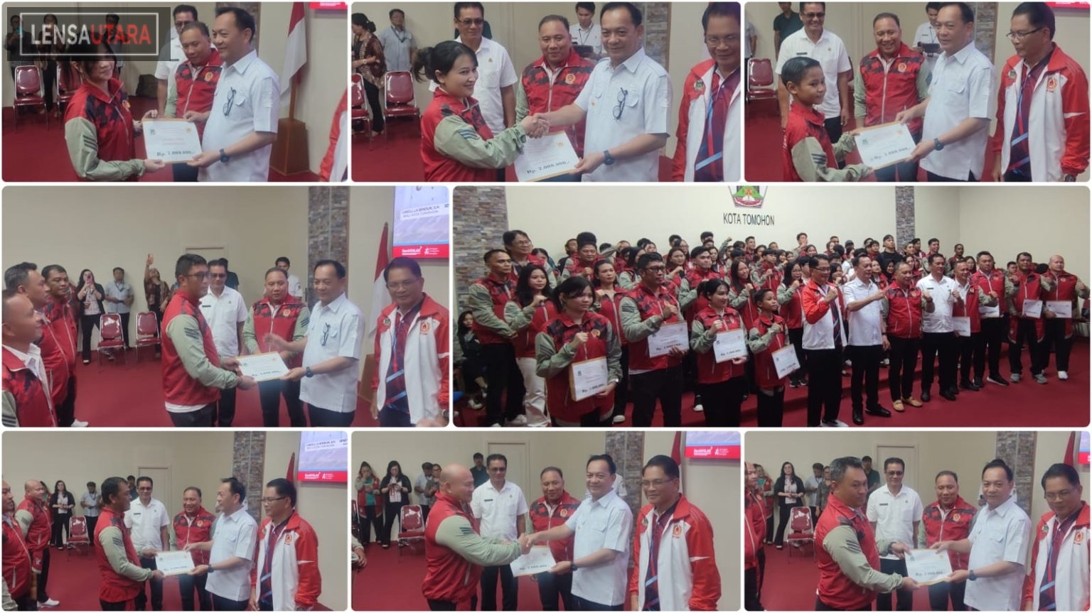 Atlet dan Pelatih asal Tomohon Peraih Medali di Porprov Sulut Terima Bonus dari Caroll Senduk
