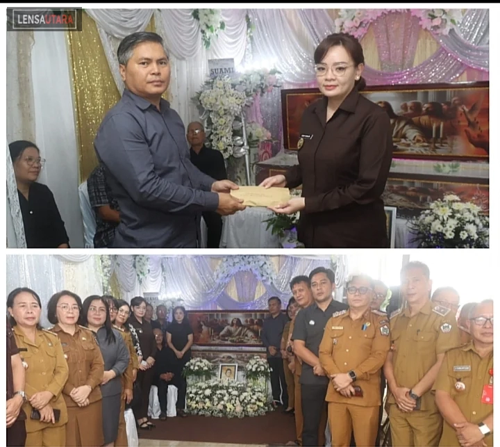 Wawali Sendy Rumajar Hadiri Ibadah Penghiburan Almh. Elisabeth Sangi