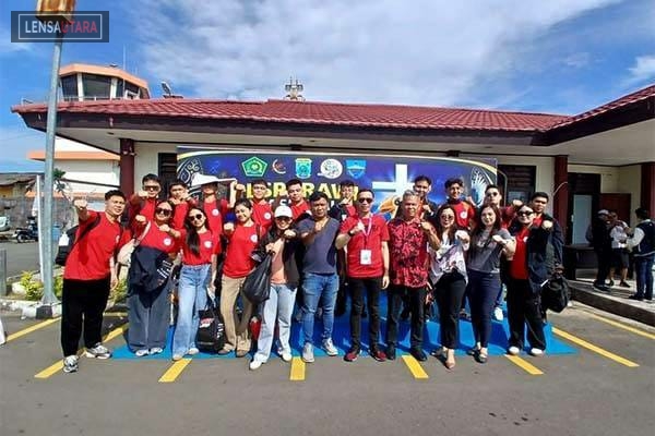 Tiba di Manokwari, Kontingen LPPD Kota Tomohon Siap Ikut Pesparawi Nasional Ke XIV Tahun 2026
